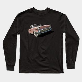 1957 chevrolet bel air in rose Long Sleeve T-Shirt